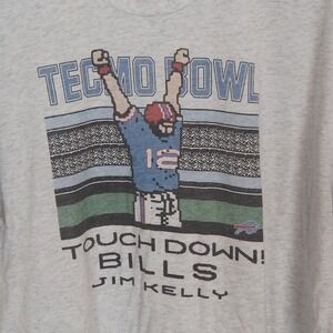 Buffalo Bills Homage Crewneck Tshirt Sz XXL Jim Kelly Tecmo Bowl Retro Pixel NFL